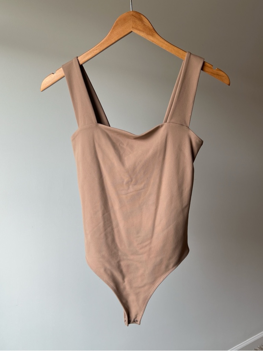 Abercrombie & Fitch Tan Square Neck Bodysuit